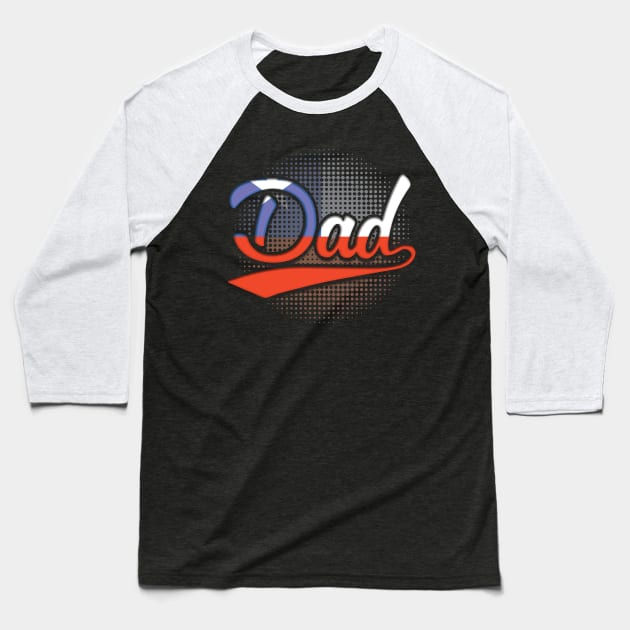 Chilean Dad - Gift for Chilean From Chile Baseball T-Shirt by Country Flags